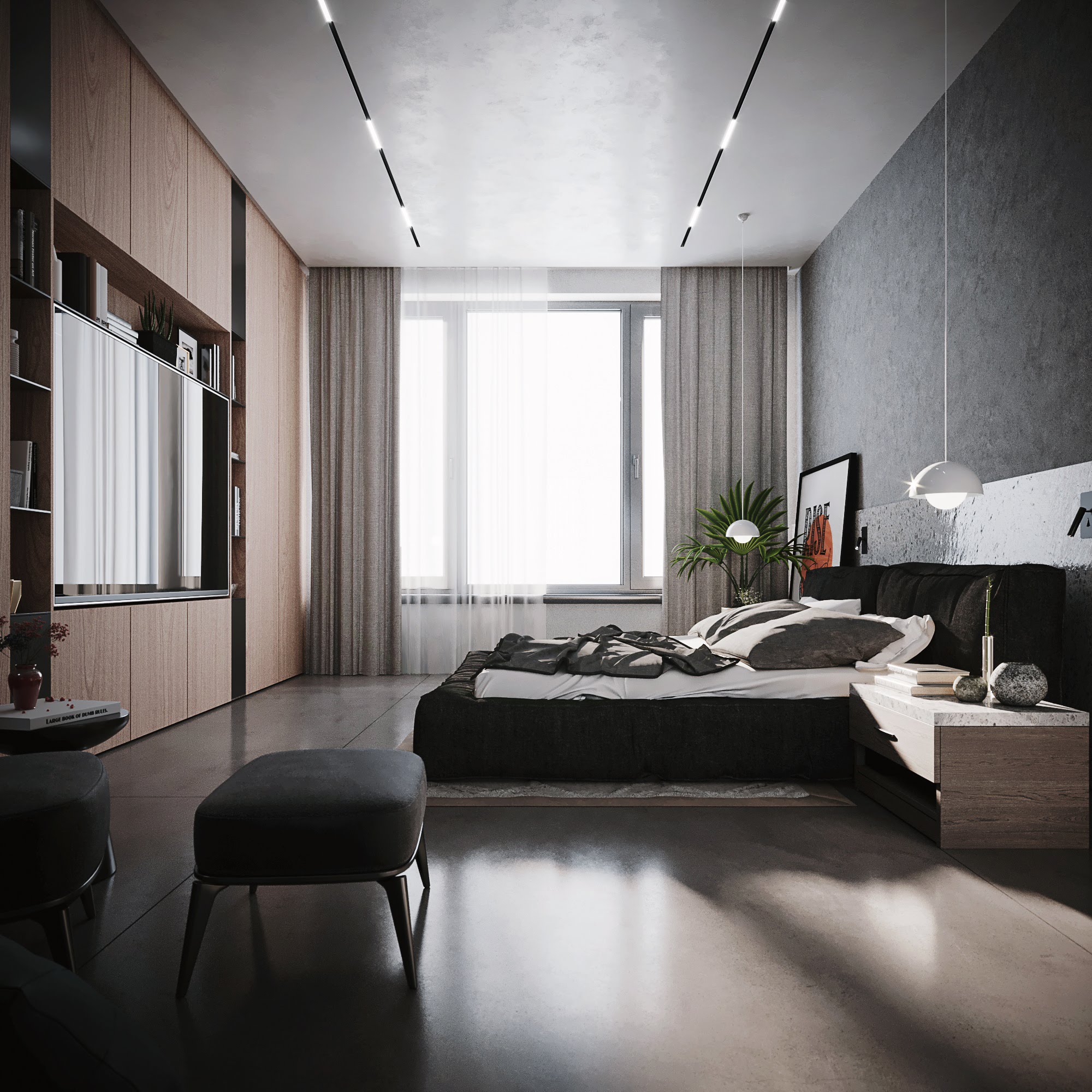 Small Apartment Bedroom-1