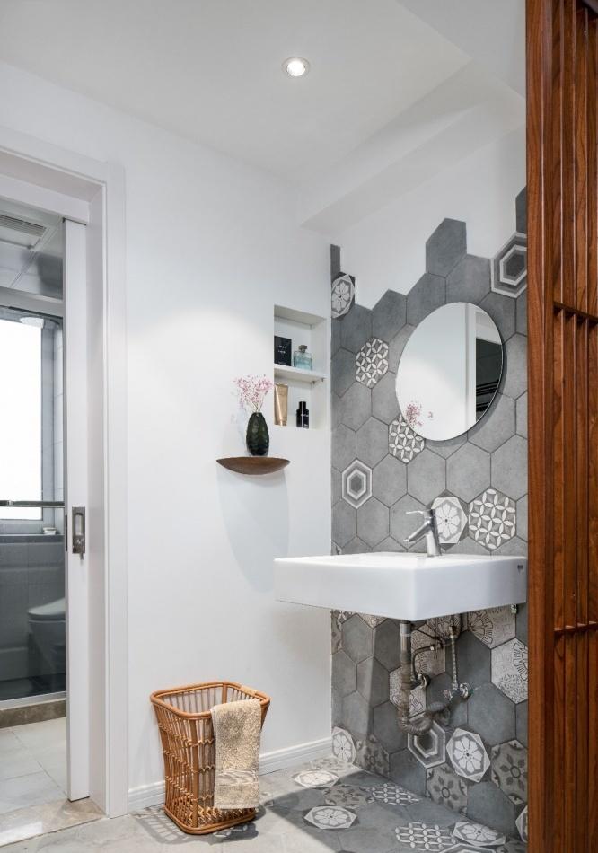 120平大四居日式混搭复式家-28