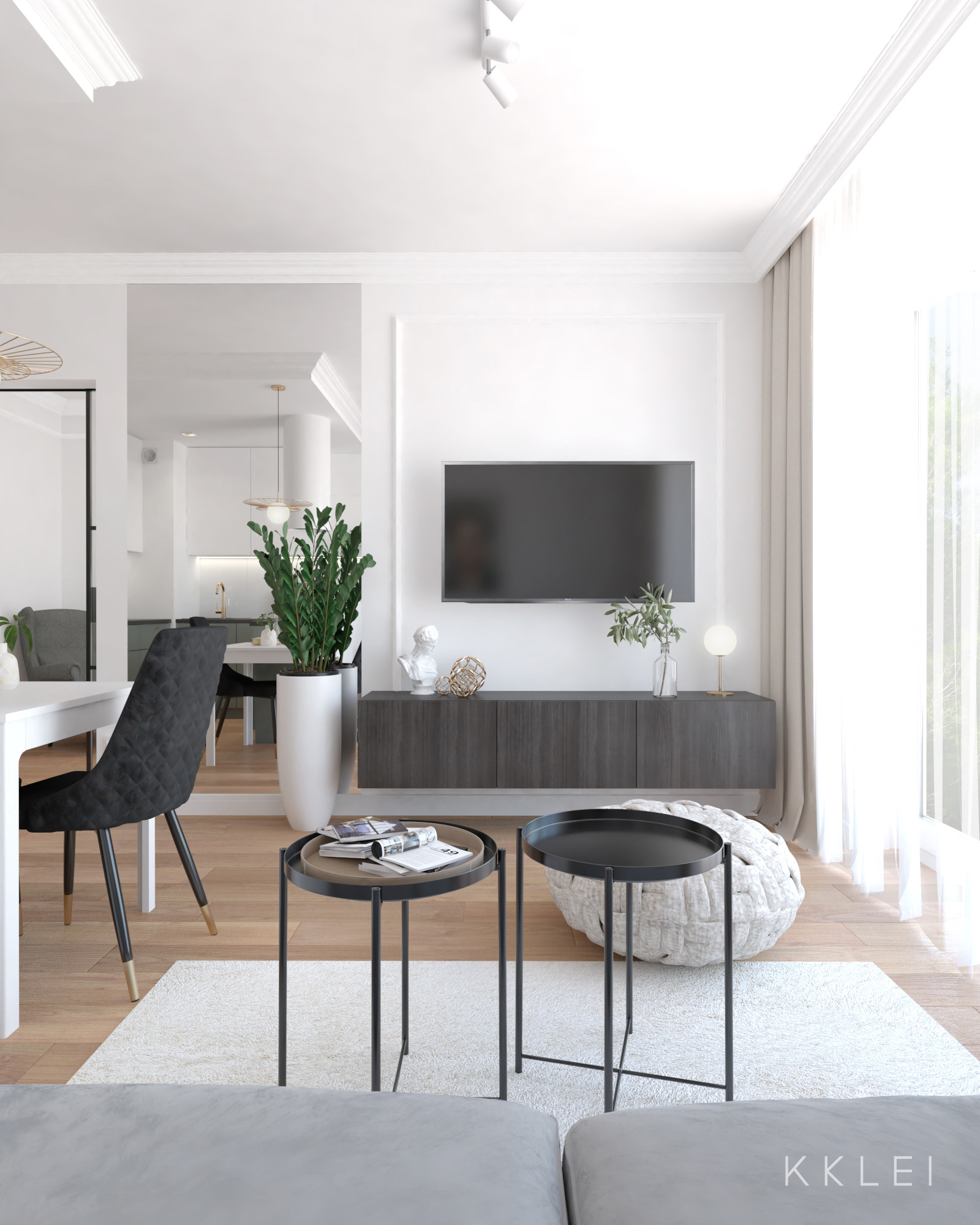 Stacja Gocławek 43 平米住宅室内设计项目丨波兰华沙-8