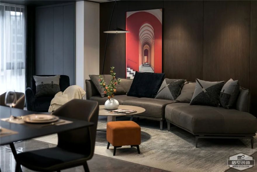 月亮湾沁园 150㎡现代极简设计丨格堂装饰-7