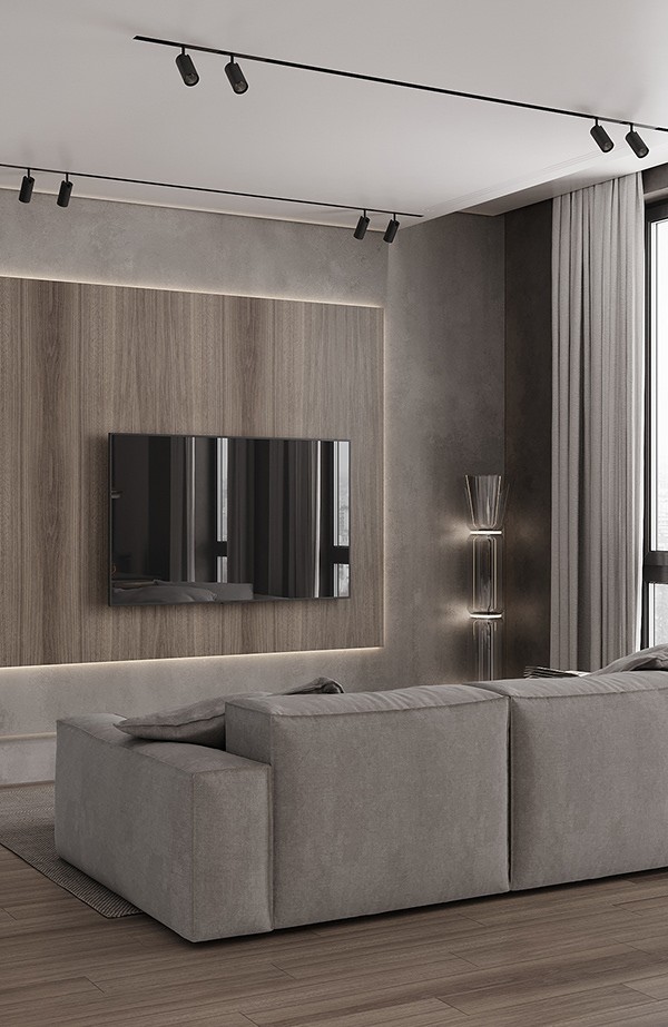 高级灰色系公寓设计 超舒适-5