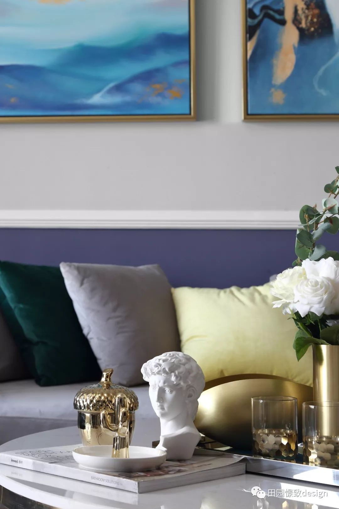 莫奈《鸢尾》的浪漫演绎——德阳香江华府 130 平米空间设计-32