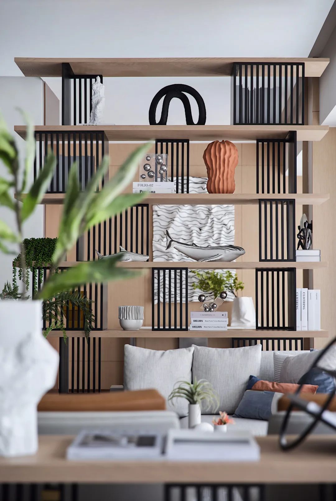 昆明天誉城售楼处与样板房 | 现代简约与爱马仕橙的碰撞-27