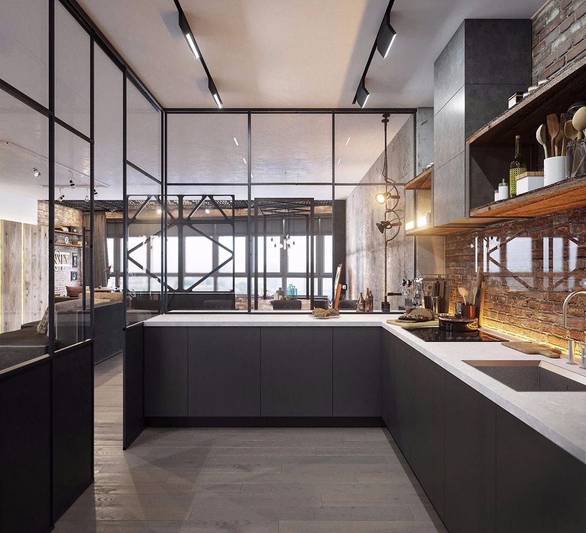 粗犷、原始的工业风，却也拥有活力、个性的生活空间-14