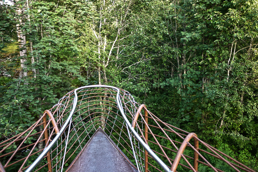景区悬挑在悬崖上的桥-15
