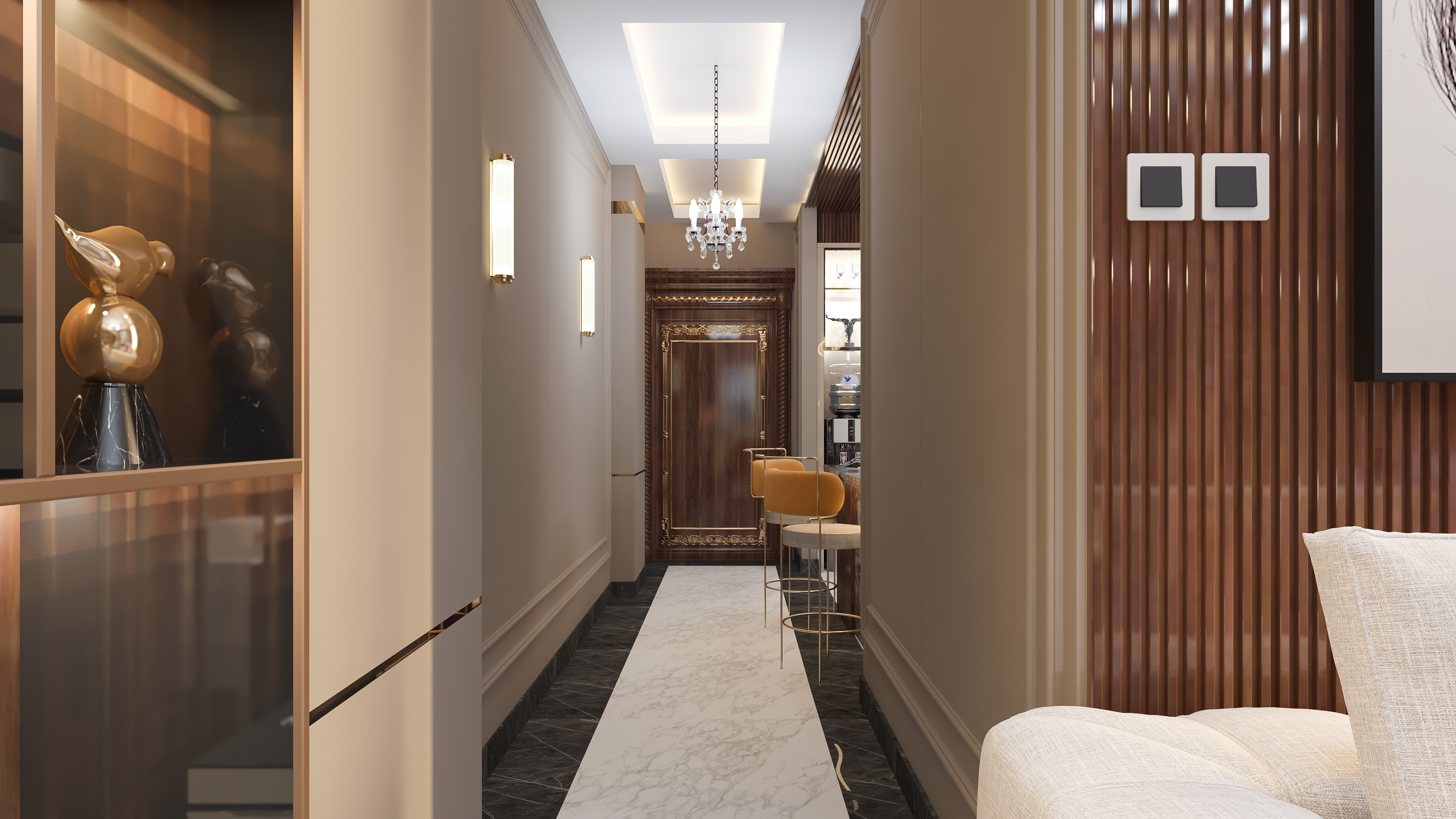 living room with open kitchen-7