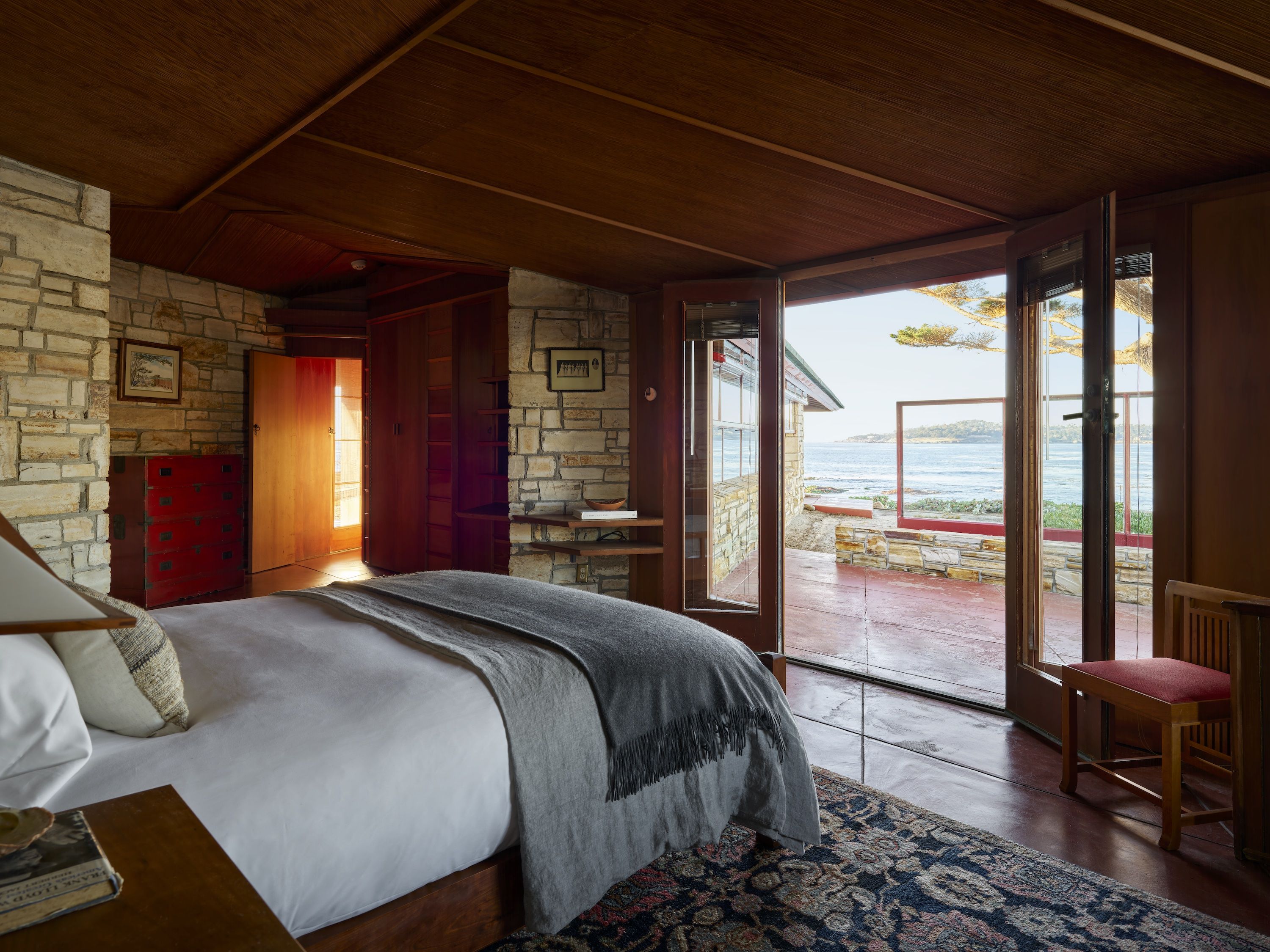 “克林顿・沃克夫人邸”（别名“小屋・在礁石上”）丨美国加利福尼亚丨弗兰克・劳埃德・赖特-14