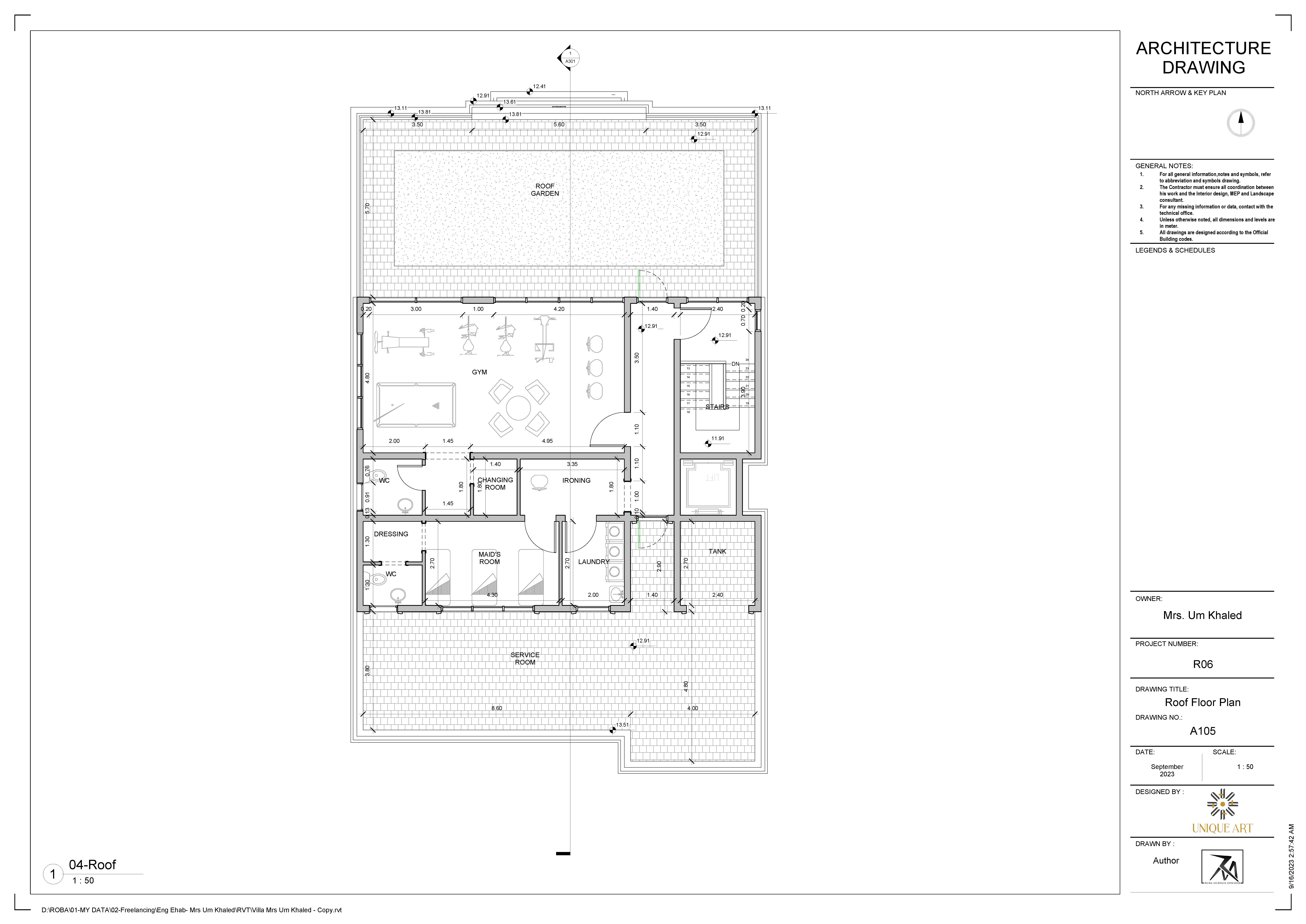 WORKING DRAWING FOR PRIVATE VILLA- KUWAIT-4