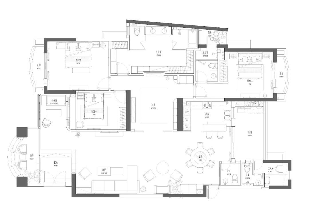 佛山易思维室内设计 | 美食家 280m²诗意波西米亚家-43