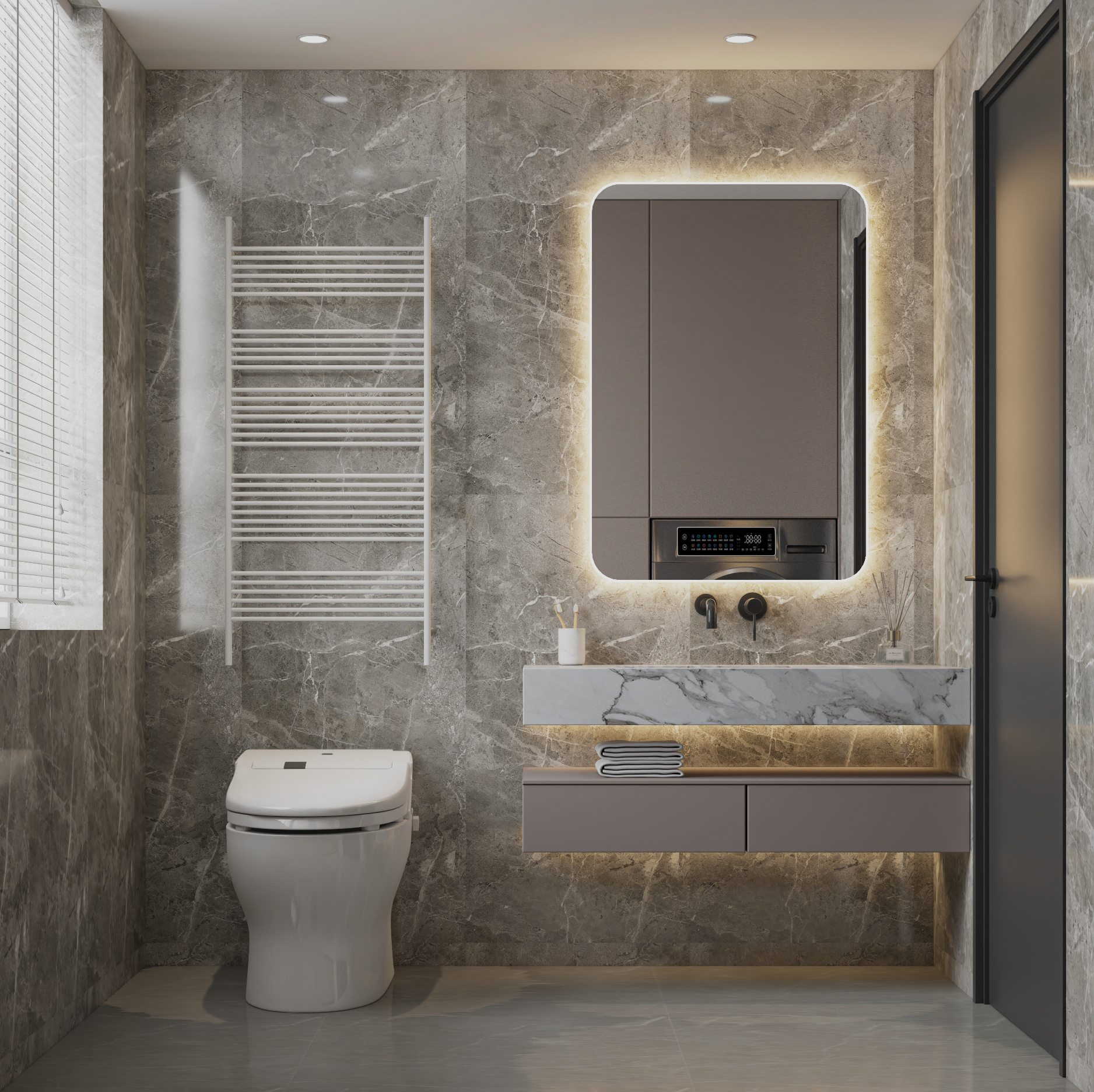 沈阳华发中东首府127㎡样板间现代轻奢设计-13