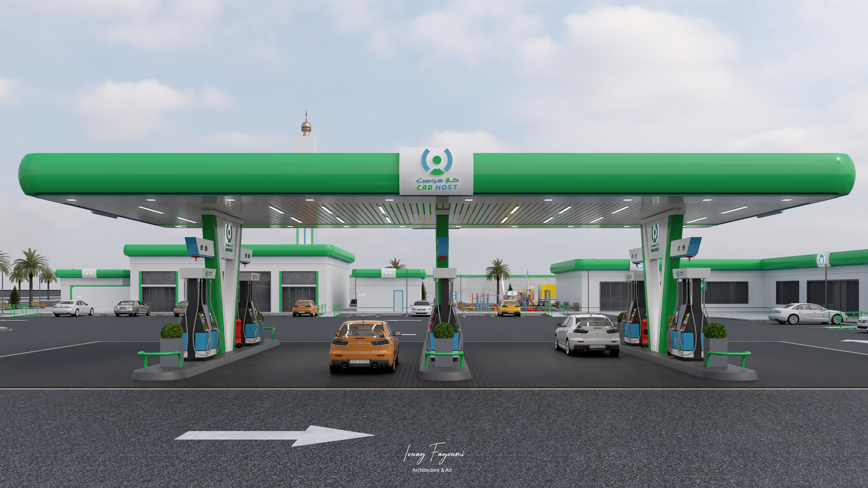 Car Host Petrol Station 设计-15