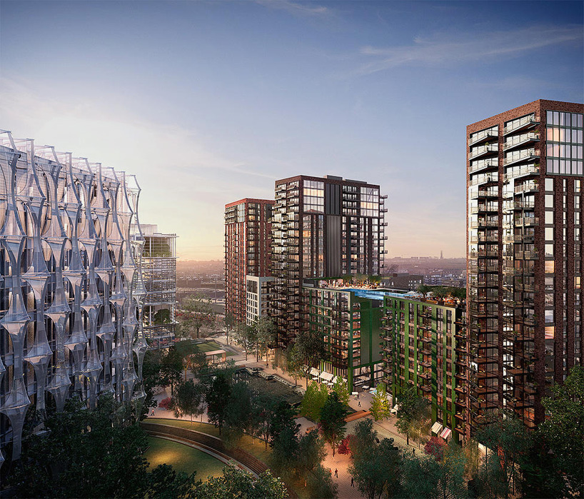 玻璃泳池凌空飞架 伦敦公寓大楼-2