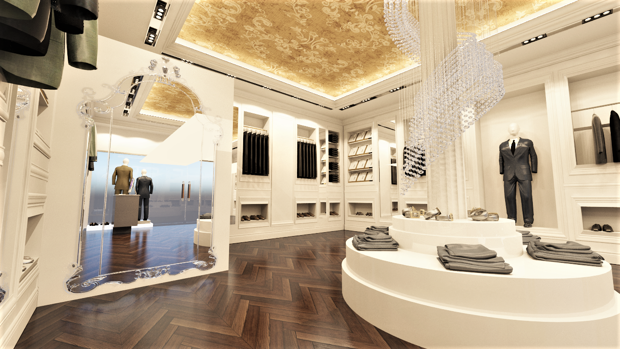 MEN'S CLOTHING STORE (INTERIOR DESIGN)-5