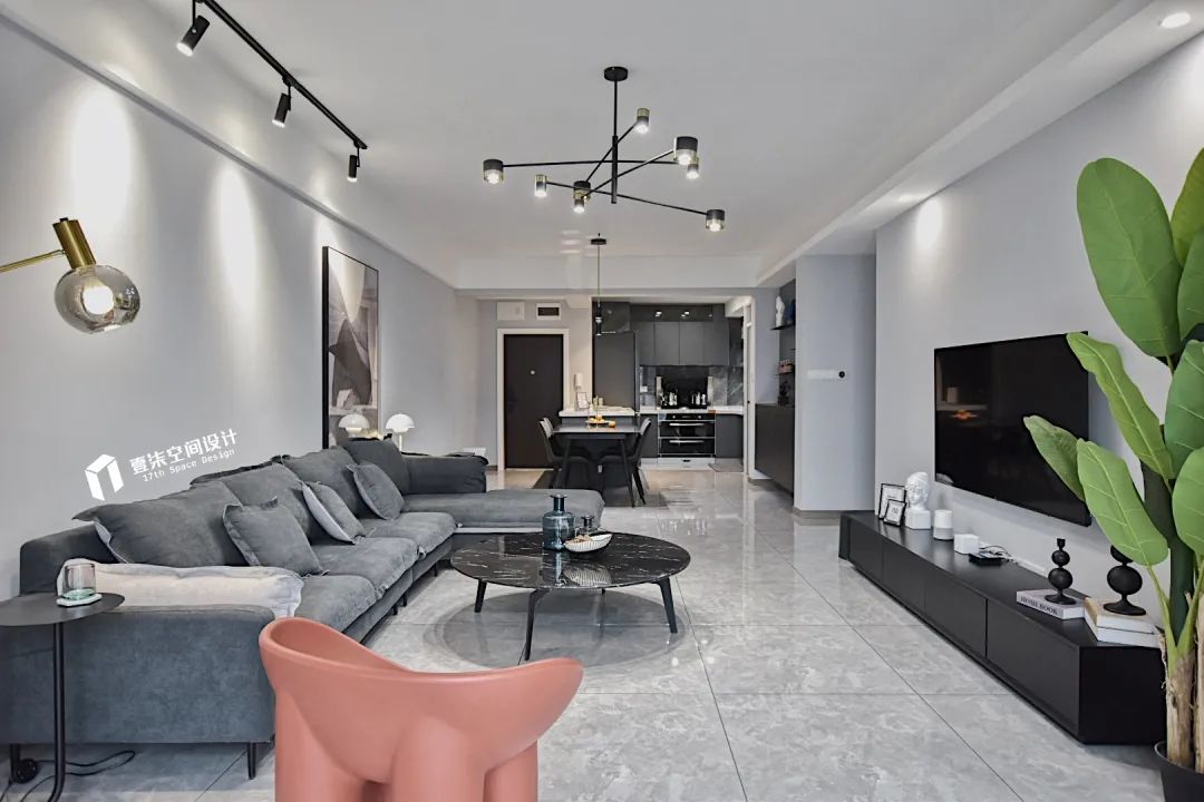 《静·觅》·湘江半岛 117 平简约设计丨one seven space design-2