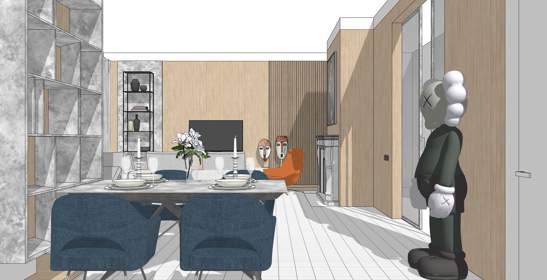 Portfolio. Interiors. Architecture of buildings.-100