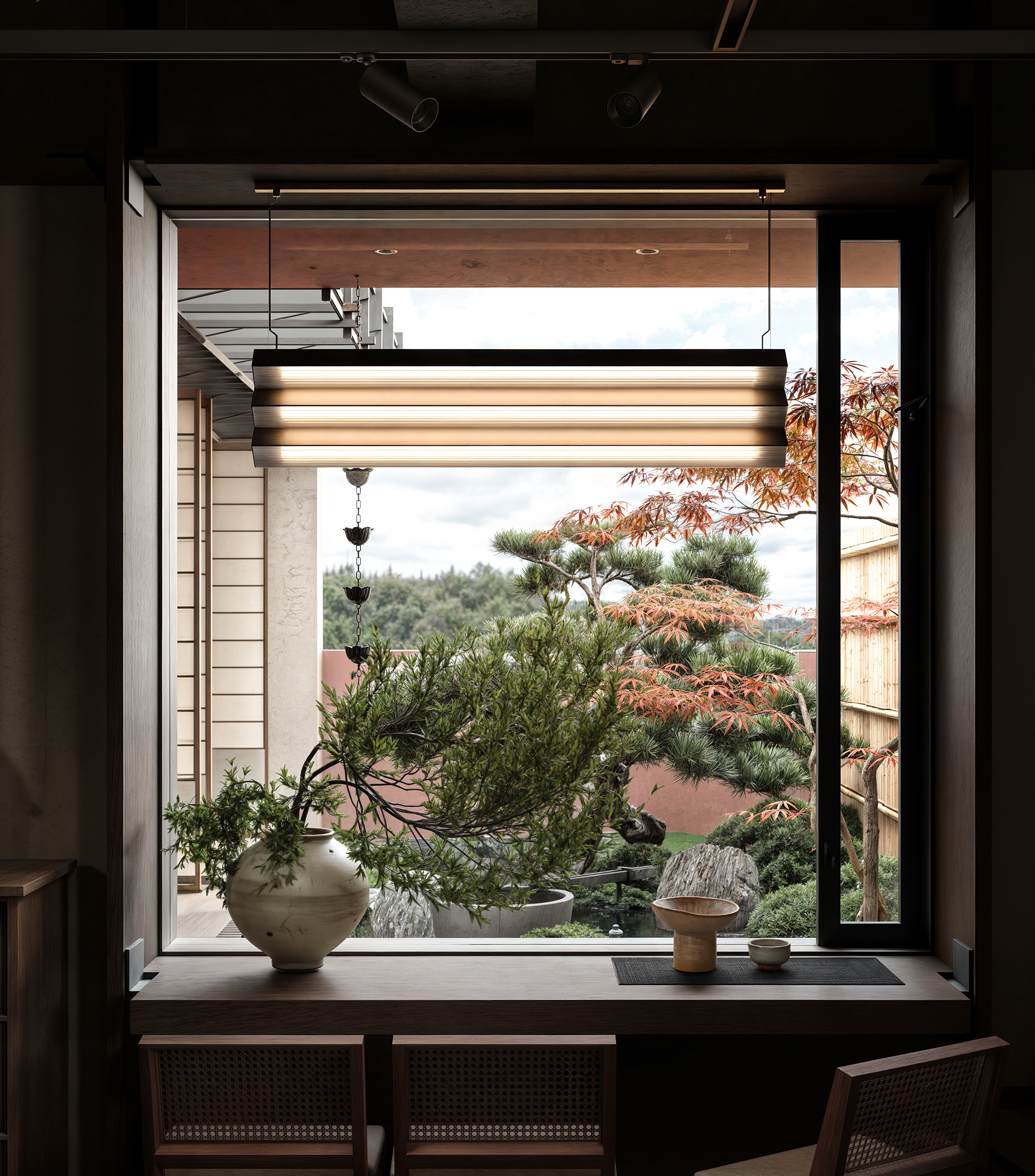 钢铁与桧木的对话空间设计-11