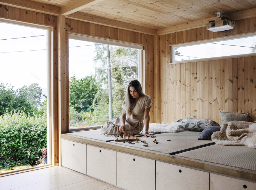 木板盒式住宅室内改造丨Austigard Arkitektur-32