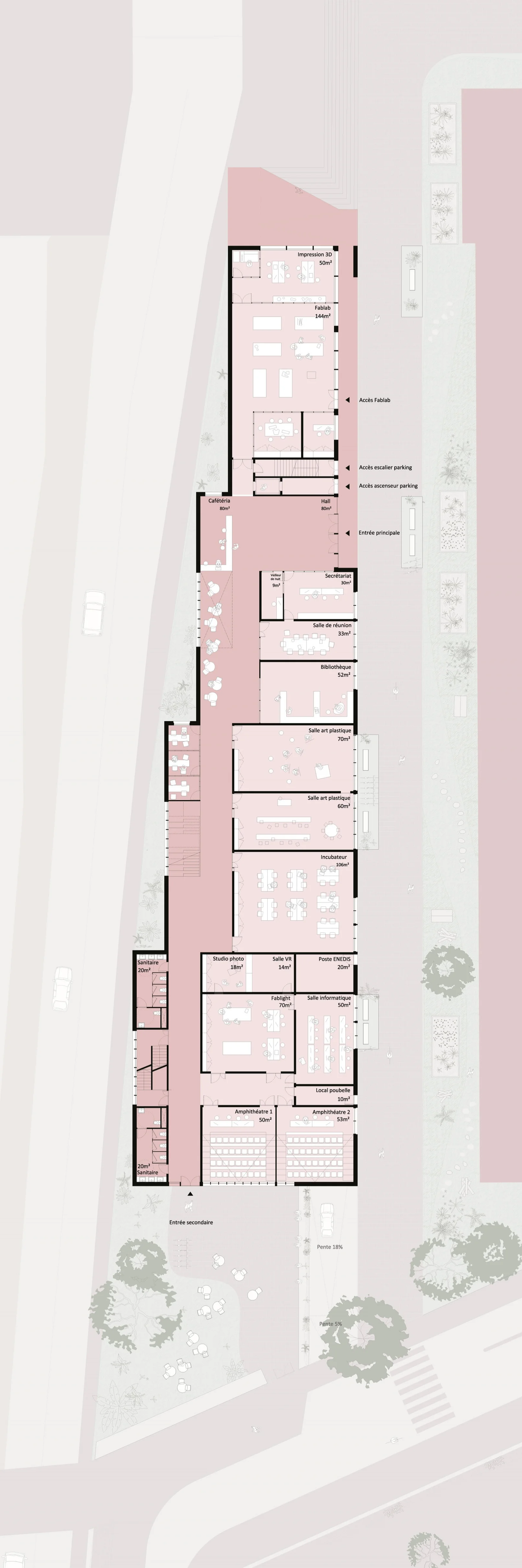 Ecole Bleue建筑项目丨法国巴黎丨Palast,Morris+Company等联合-30
