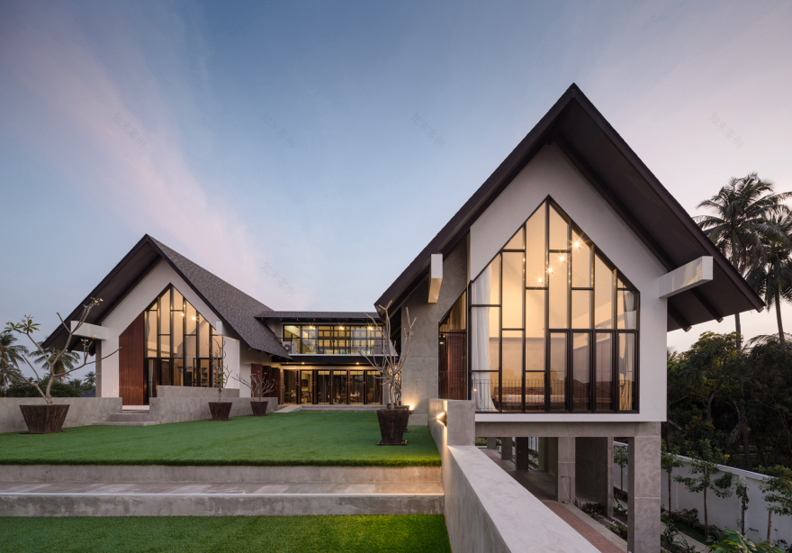 泰国乡村绿色隐居—— Baan Klang Suan ForX Design Studio-52