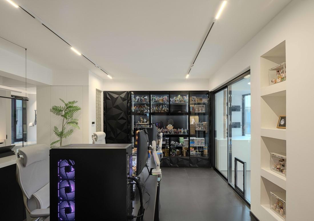 黑白灰手办小屋·80m²一居室改造丨中国广州-12