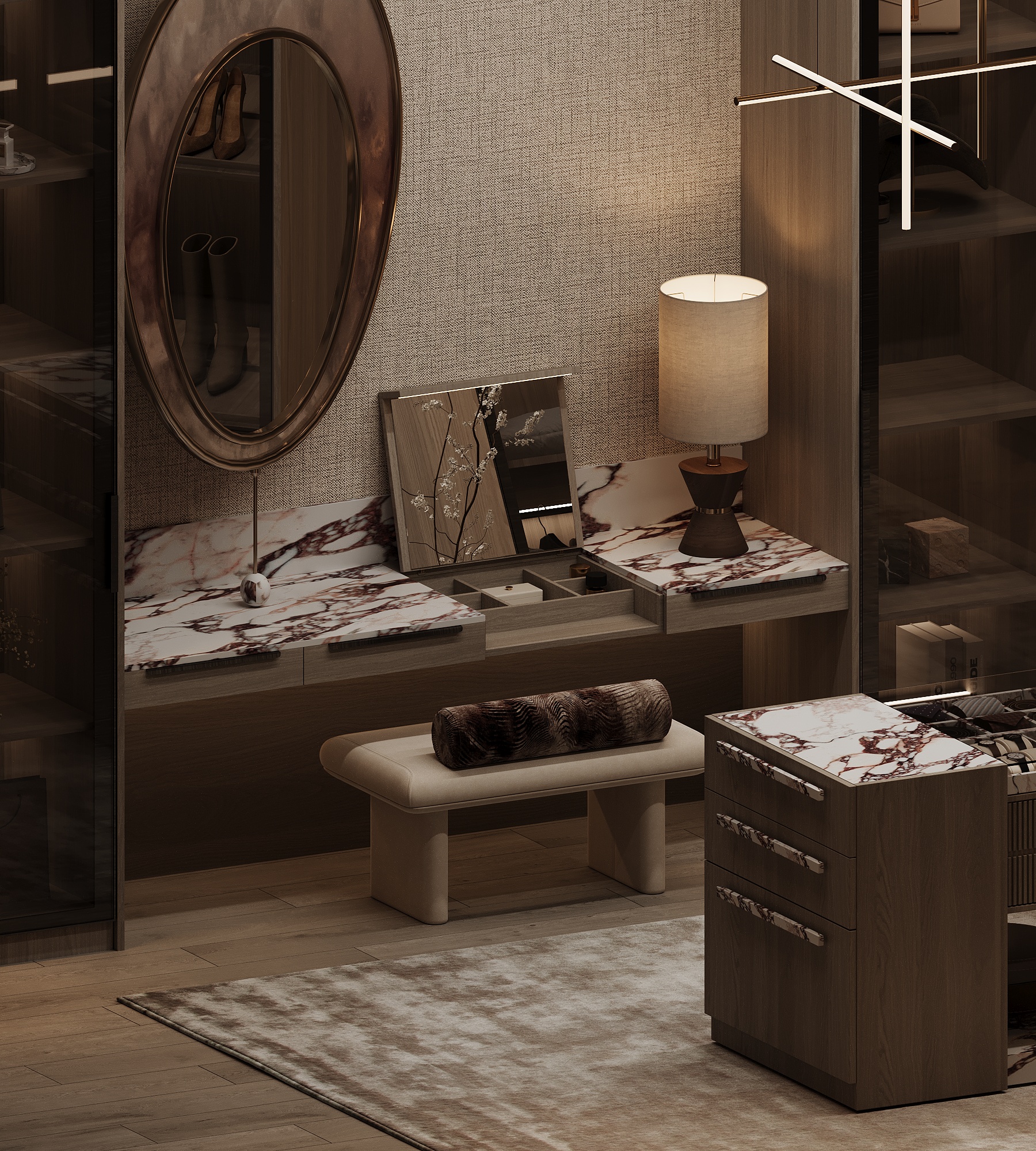 现代奢华更衣室设计丨沙特阿拉伯-10