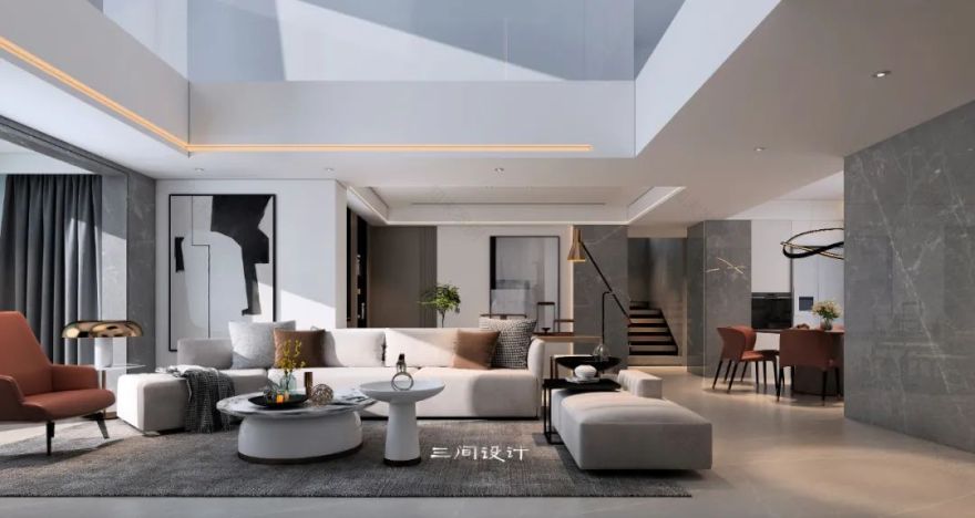 中联天城·复式│现代简约·烟火气空间-9