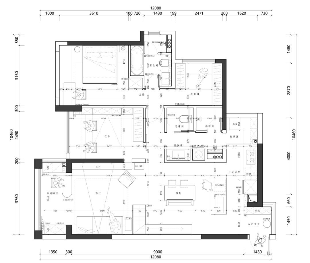 佛山南海97㎡旧房改造设计-15