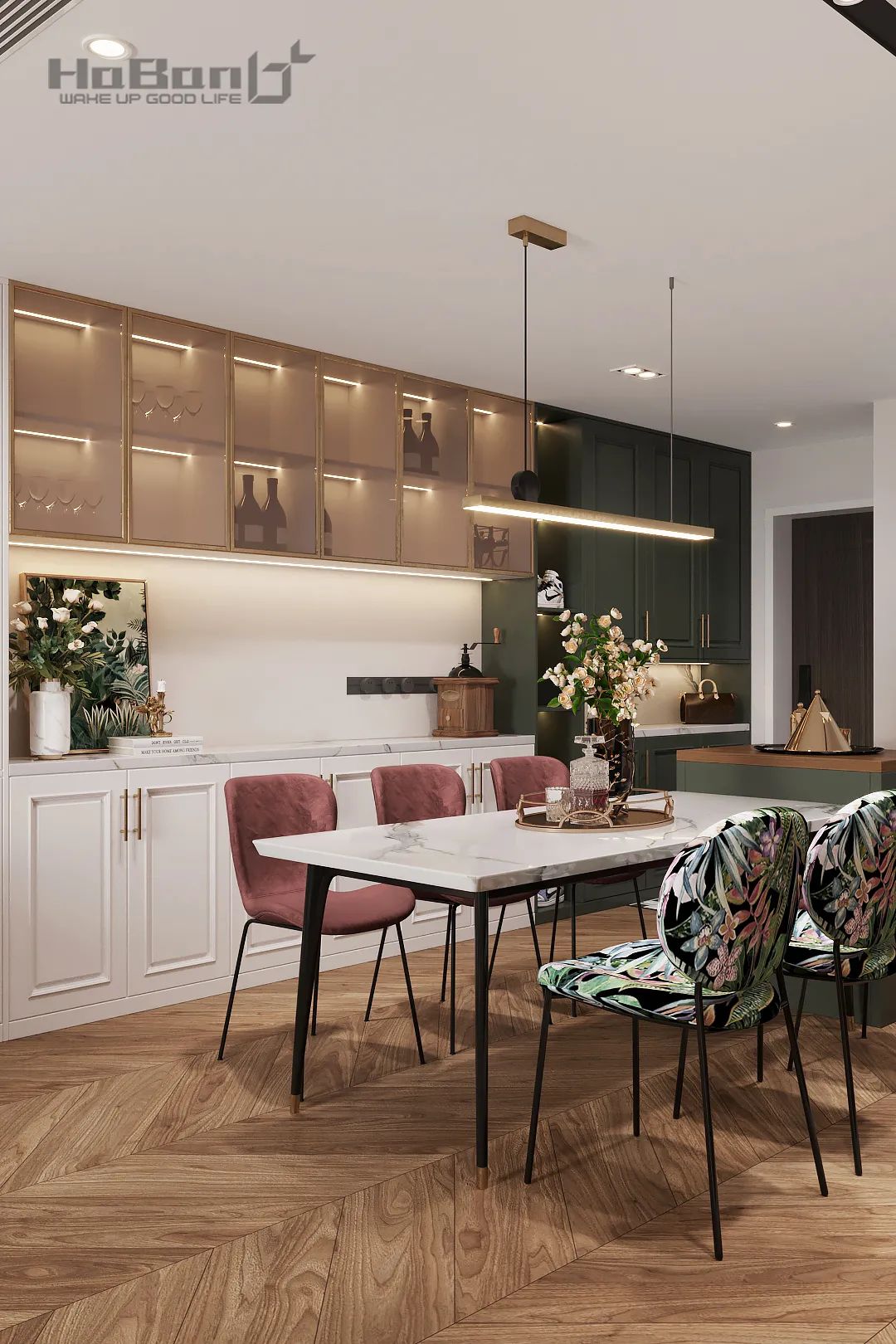 北欧风相马大乘设计案例 | 色彩碰撞为空间注入生命力-23