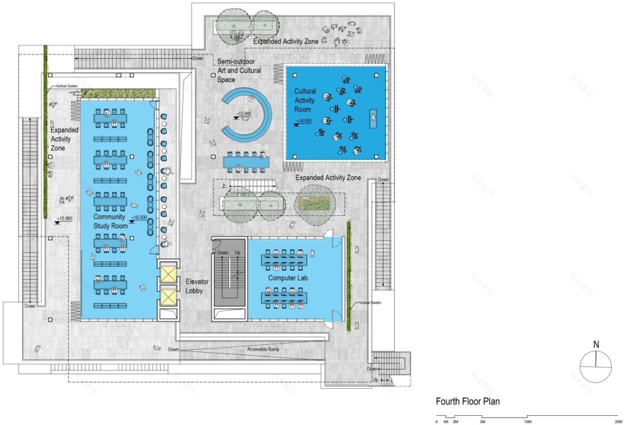 上海宝山区张庙街道02街坊89丘地块文化中心丨中国上海丨OPEN建筑事务所-47