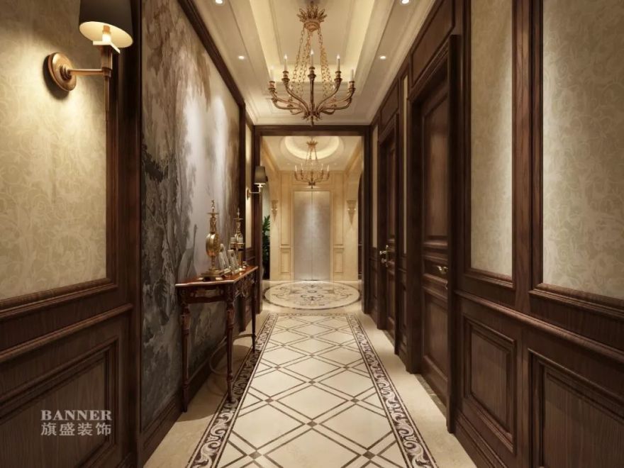 西安绿地生态城别墅 | 美式风格的家,温馨而典雅-11