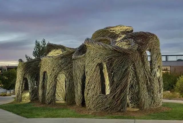 森林幻想家 | Patrick Dougherty 的树枝艺术-26