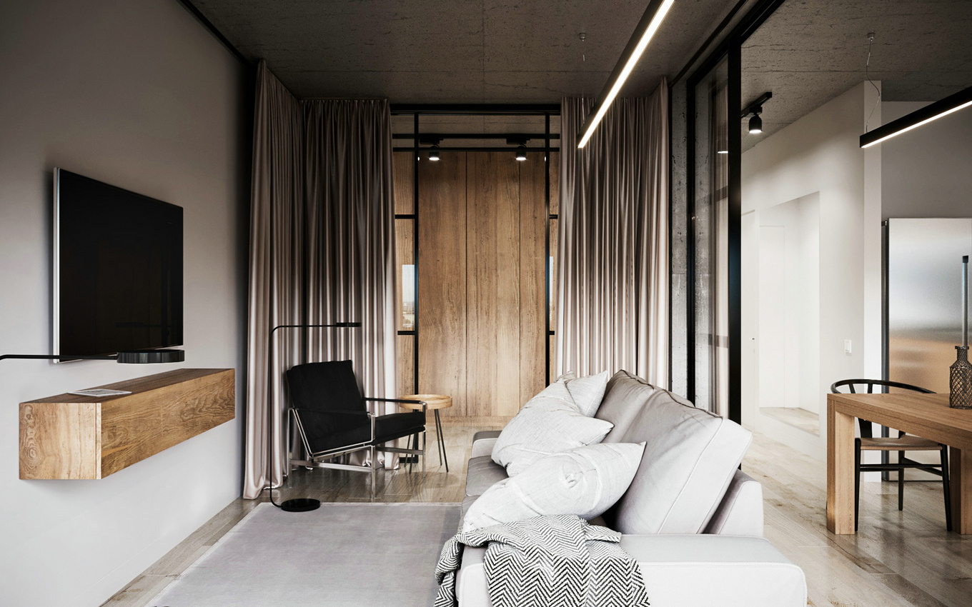 俄罗斯工业风小户型公寓-6