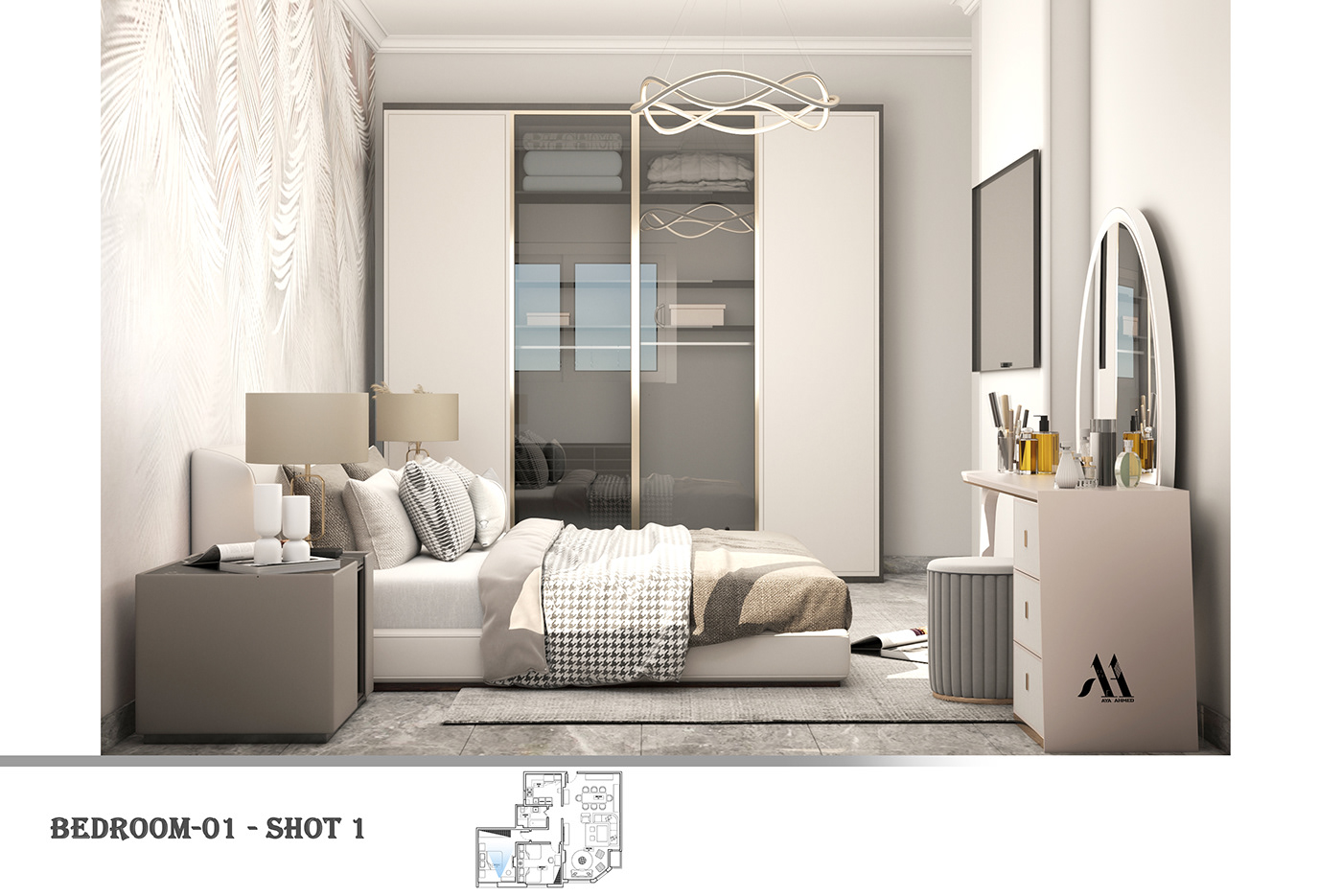 Anastasiya Gushchina丨平层丨An apartment Project Design & Shop Drawings-6
