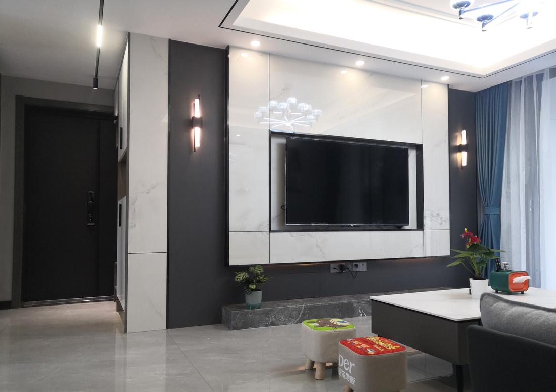 
灰度丨119㎡四房简约现代 -4