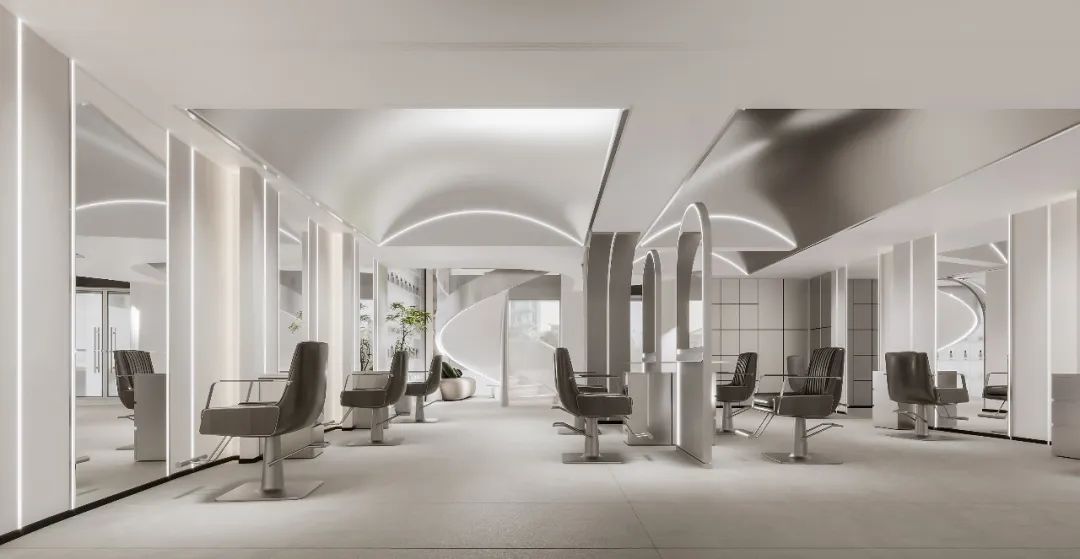 弧光熠熠 · 上海美业沙龙设计新典范丨中国上海丨Pro.S 布舍设计-47