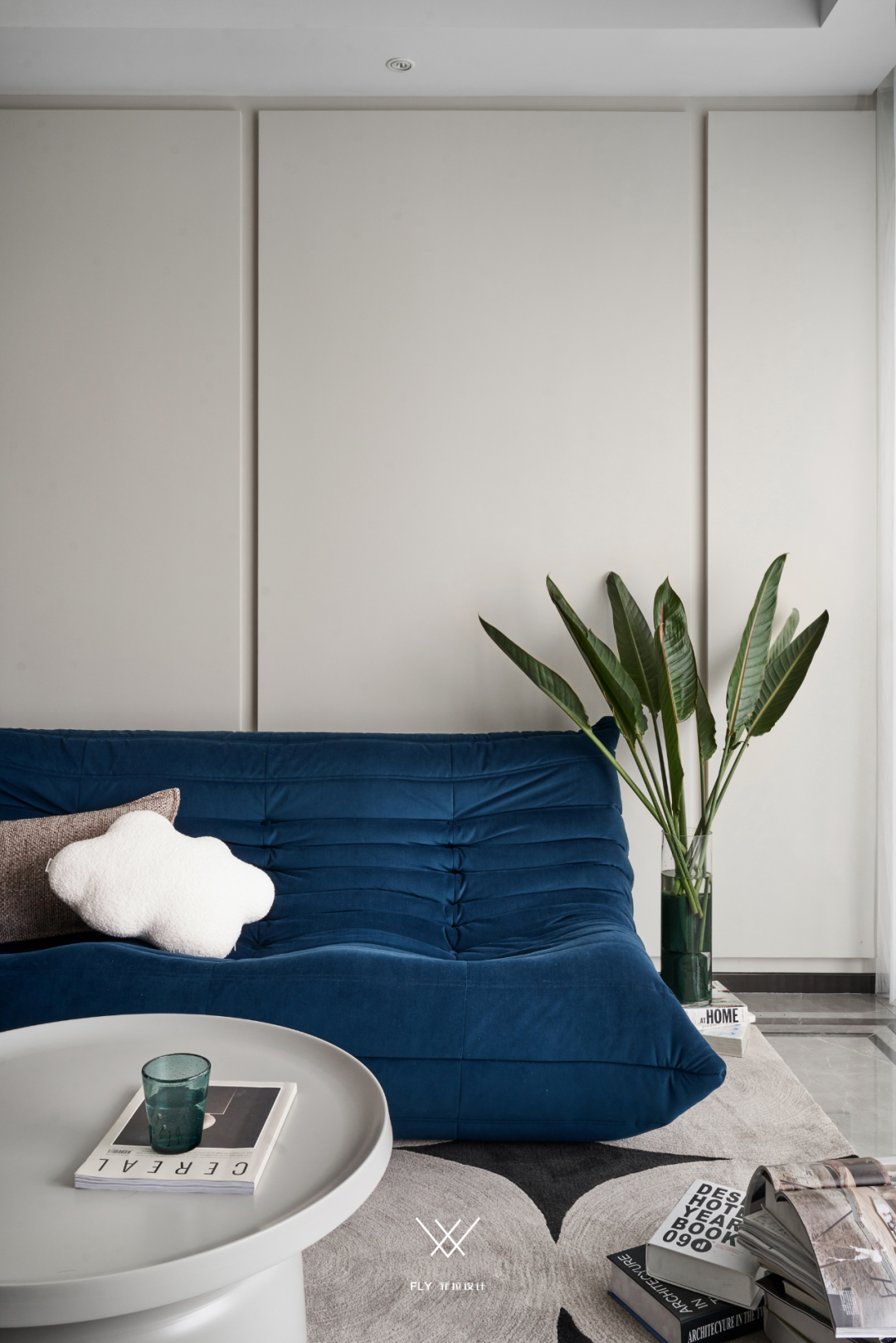 奶油色调的现代简约家居设计丨中国杭州丨菲拉设计-28