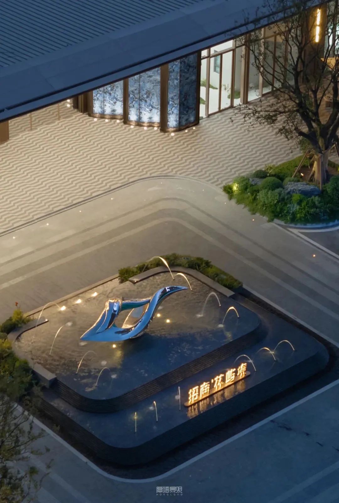 郑州顶流四代住宅,招商·林屿境丨中国郑州丨青岛厚德景观规划设计有限公司-9