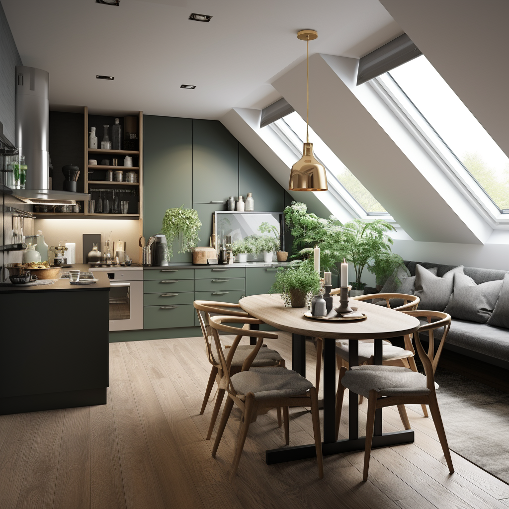 自然韵味:森林意象下的璀璨厨房-20