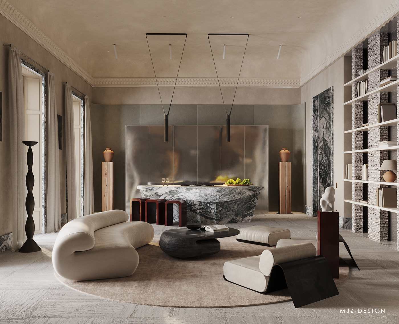 摩纳哥别墅丨TEA TOLORDAVA INTERIOR DESIGN-5