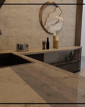 coffee bar with small toilet
