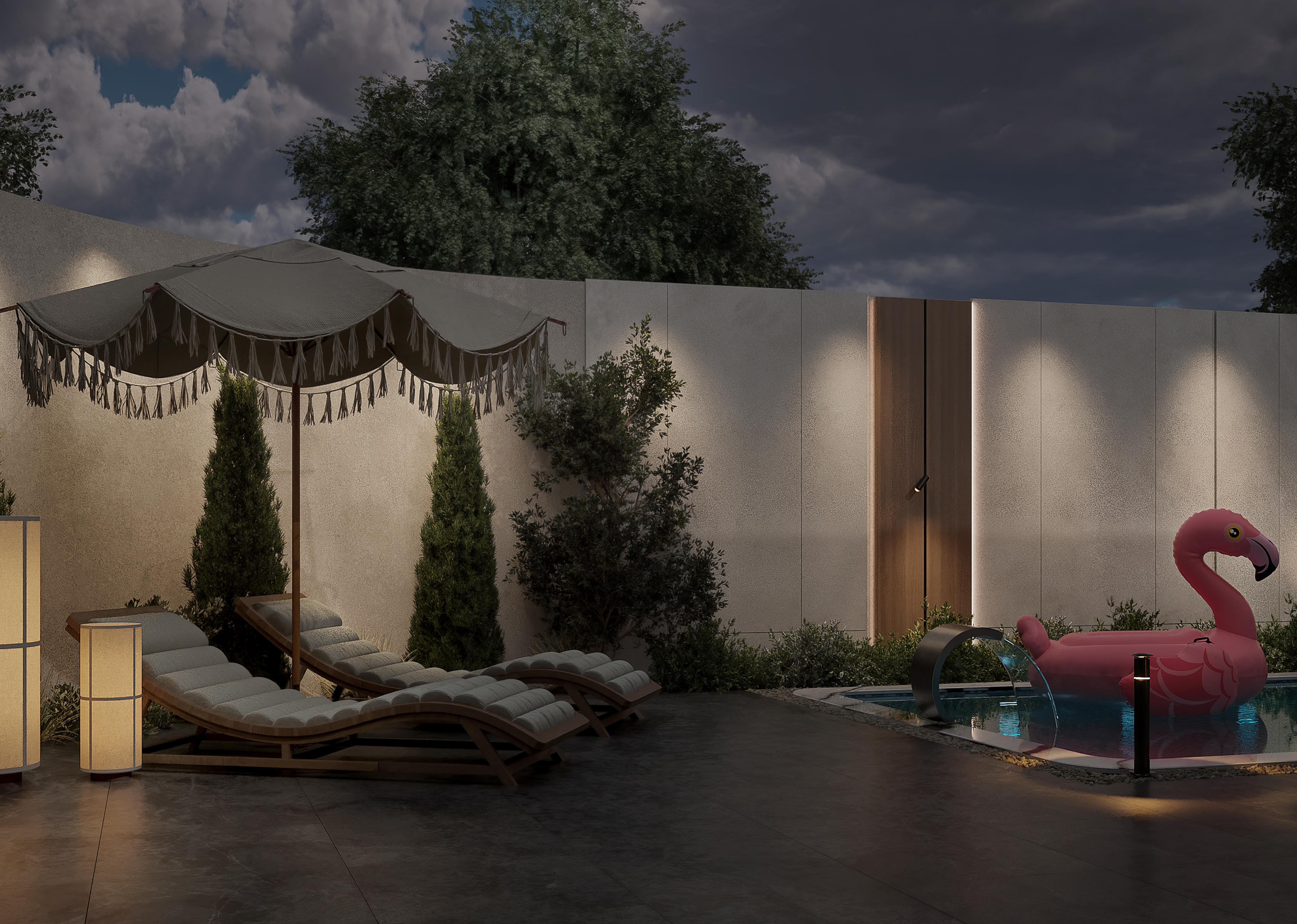 GARDEN VILLA  别墅花园设计丨MARYAN AHMED DESIGNS-12