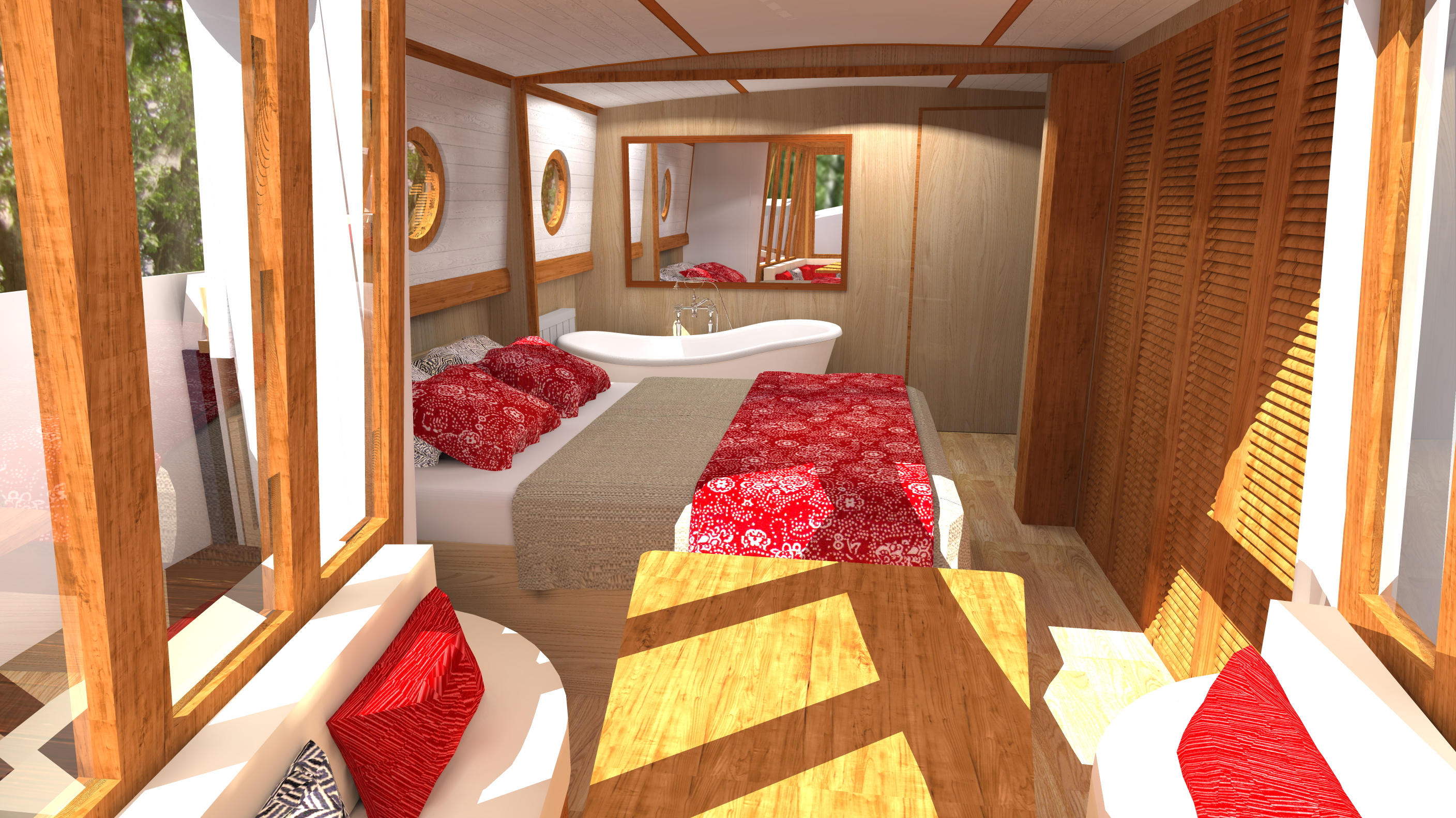 CANAL BOAT WHEELHOUSE concept 2014-2