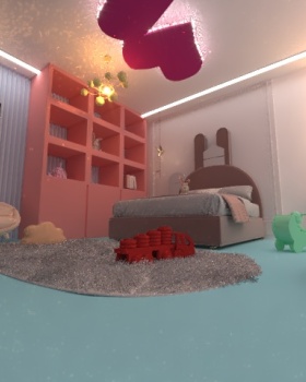Child Girl Room By 3dMax