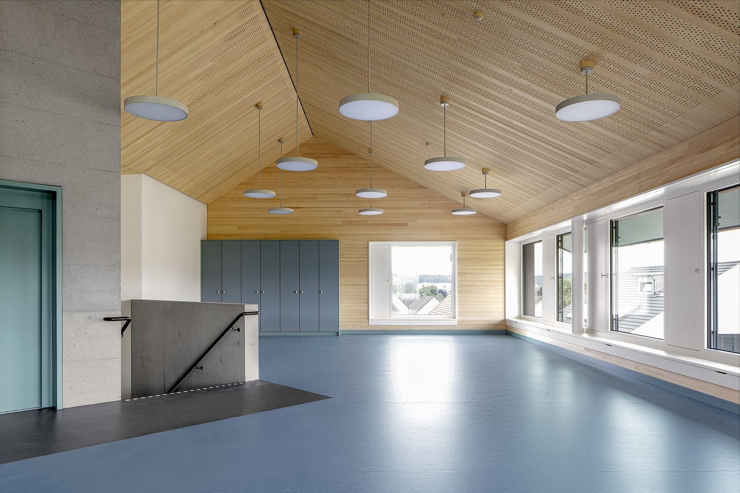 瑞士 Zihlschlacht 幼儿园 · 螺旋木构魅力-20