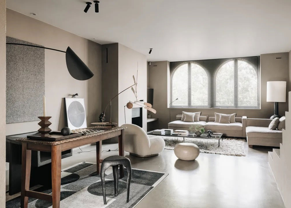 阿姆斯特丹运河公寓的自然极简设计-1