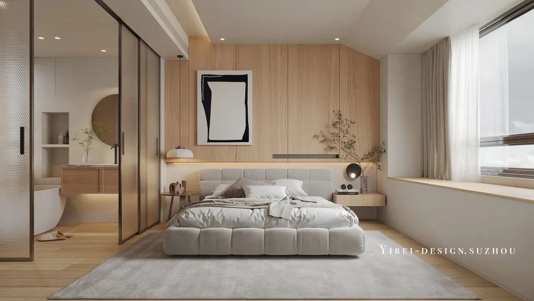 原木极简温柔居家空间设计丨中国苏州丨YIBEI DESIGN-20