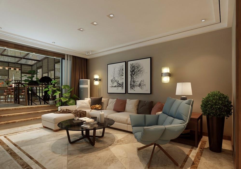 混搭风格跃层住宅设计-1