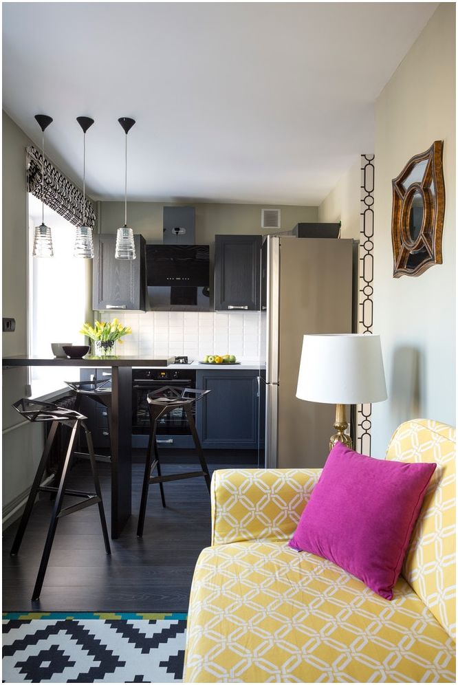 20平米厨房工作室与客厅一体化设计-104