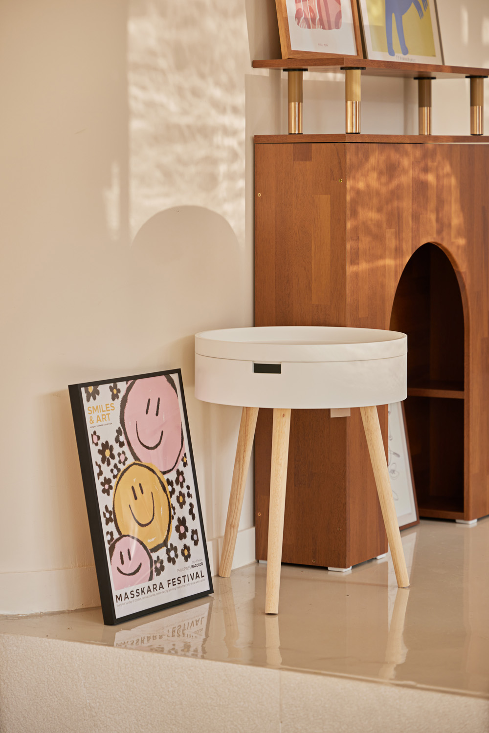 欧洲风情 17 平小空间，贝壳元素打造精致卧室&工作室-15