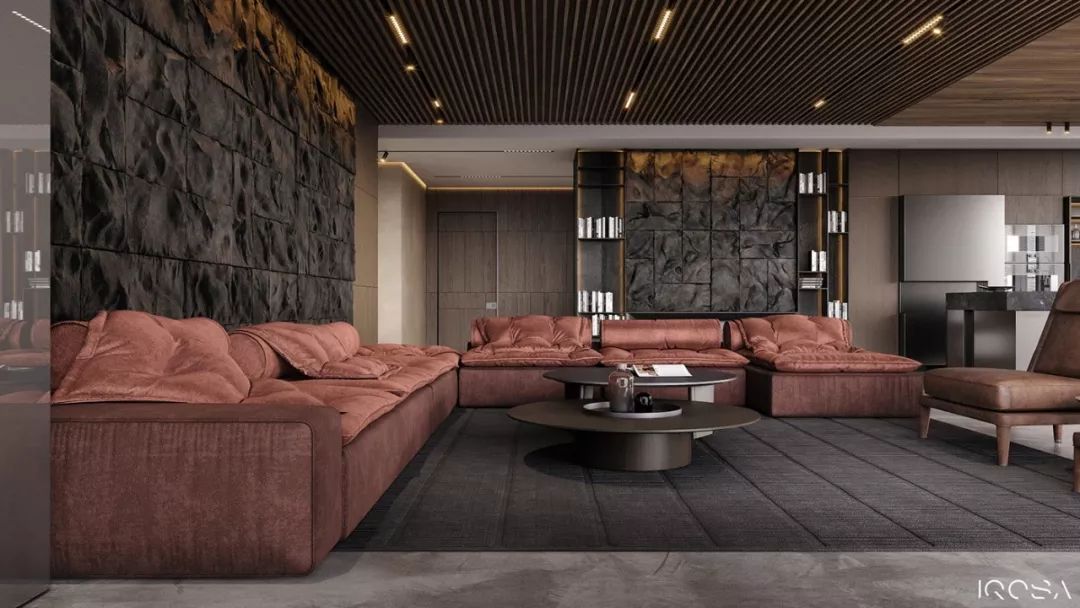 乌克兰 IQOSA 工作室打造野性公寓,粗犷与精致的完美融合-25